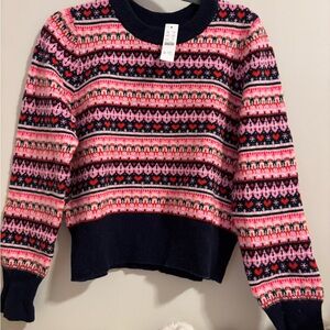 NWT J CREW Colorful Patterned Women's Sweater